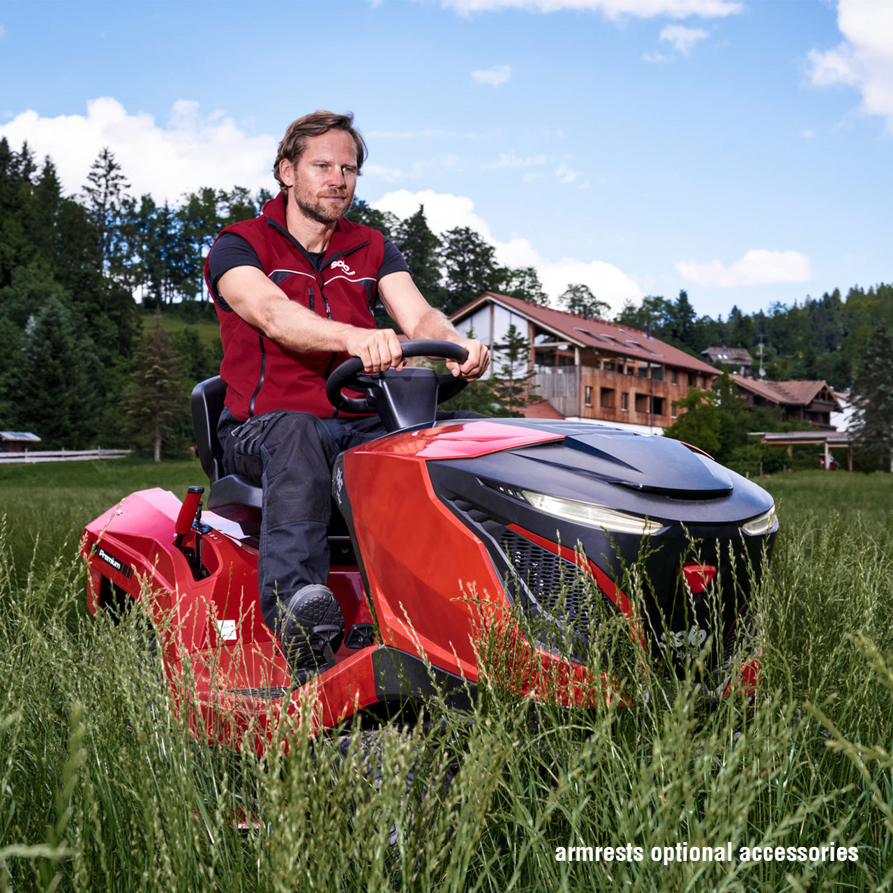 solo by AL-KO Premium T22-110.4 HDH-A V2 Petrol High Grass Mulching Lawn Tractor